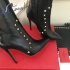 Valentino Rockstud Boots Black matte leather VRB355665678 